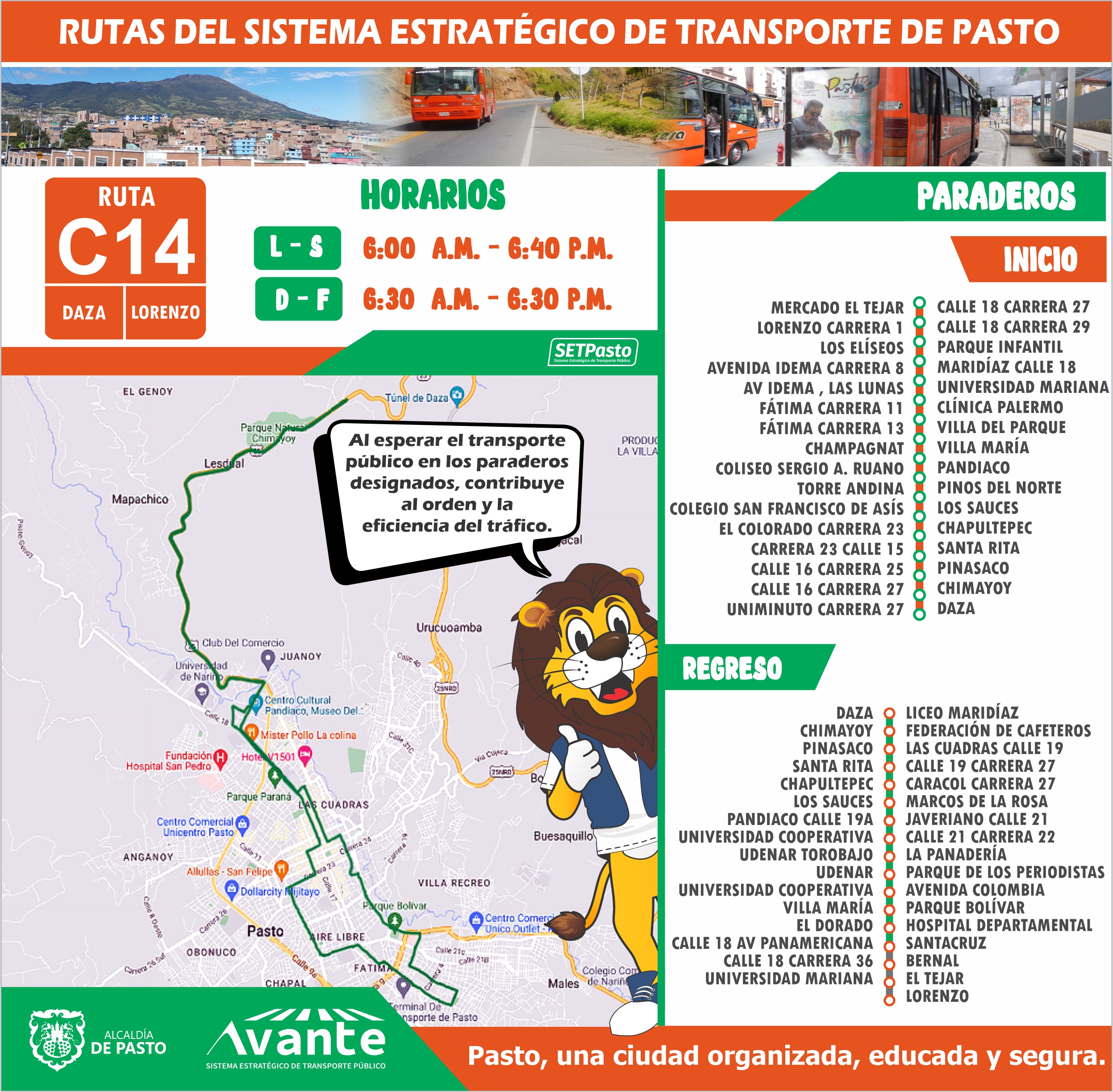 Ruta E1 Inicio Avante