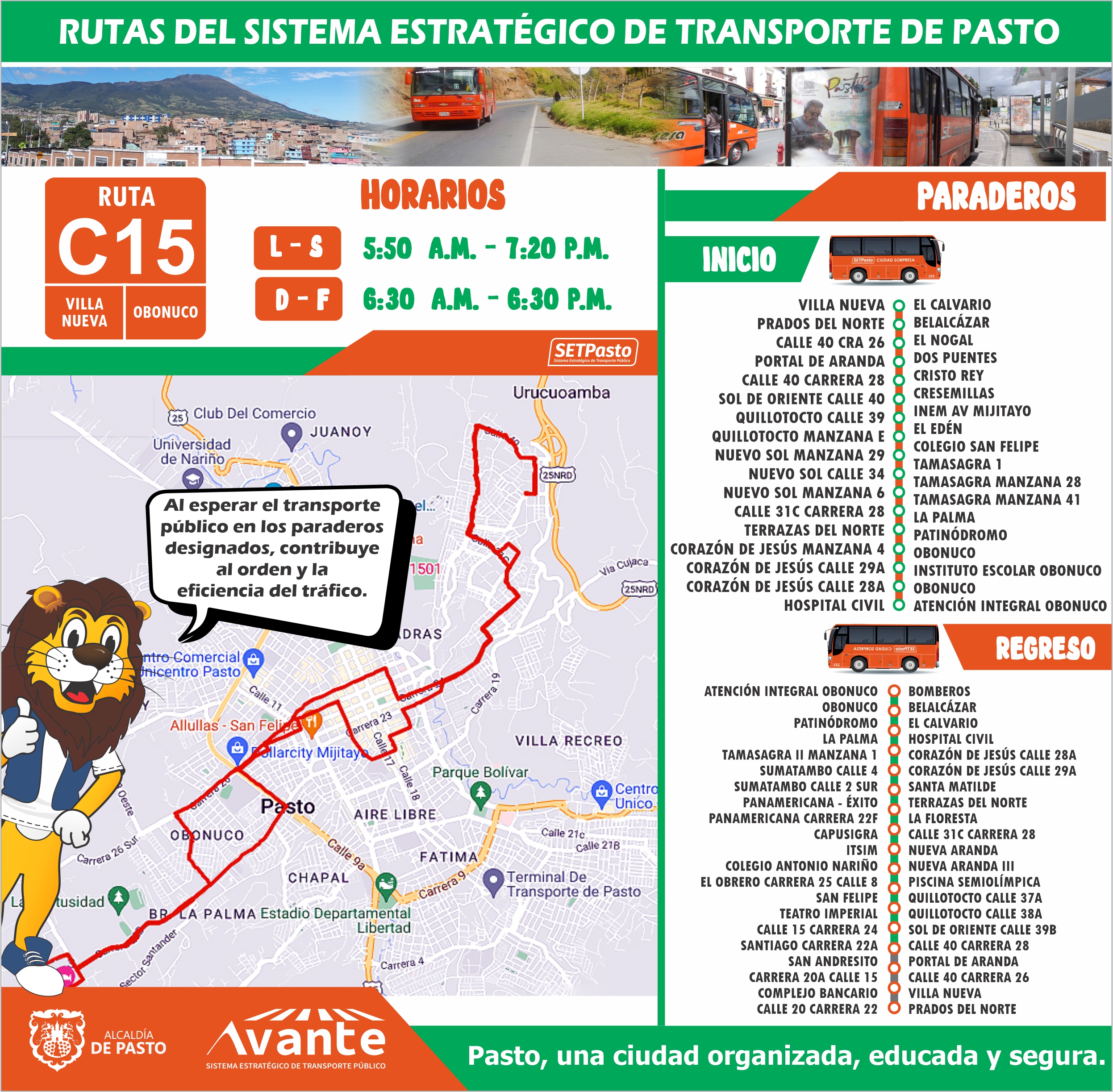 Ruta E1 Inicio Avante