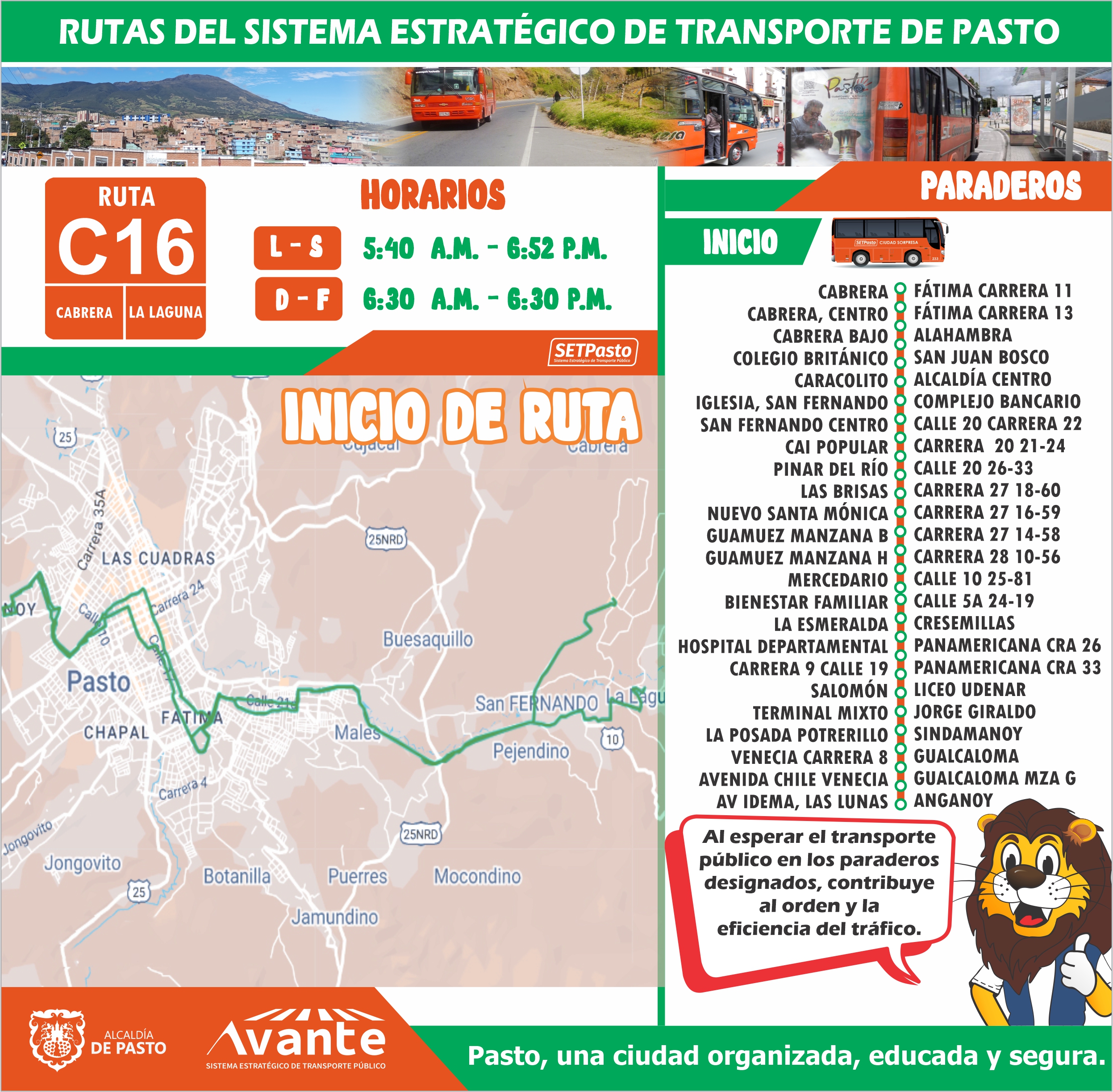 Ruta E1 Inicio Avante