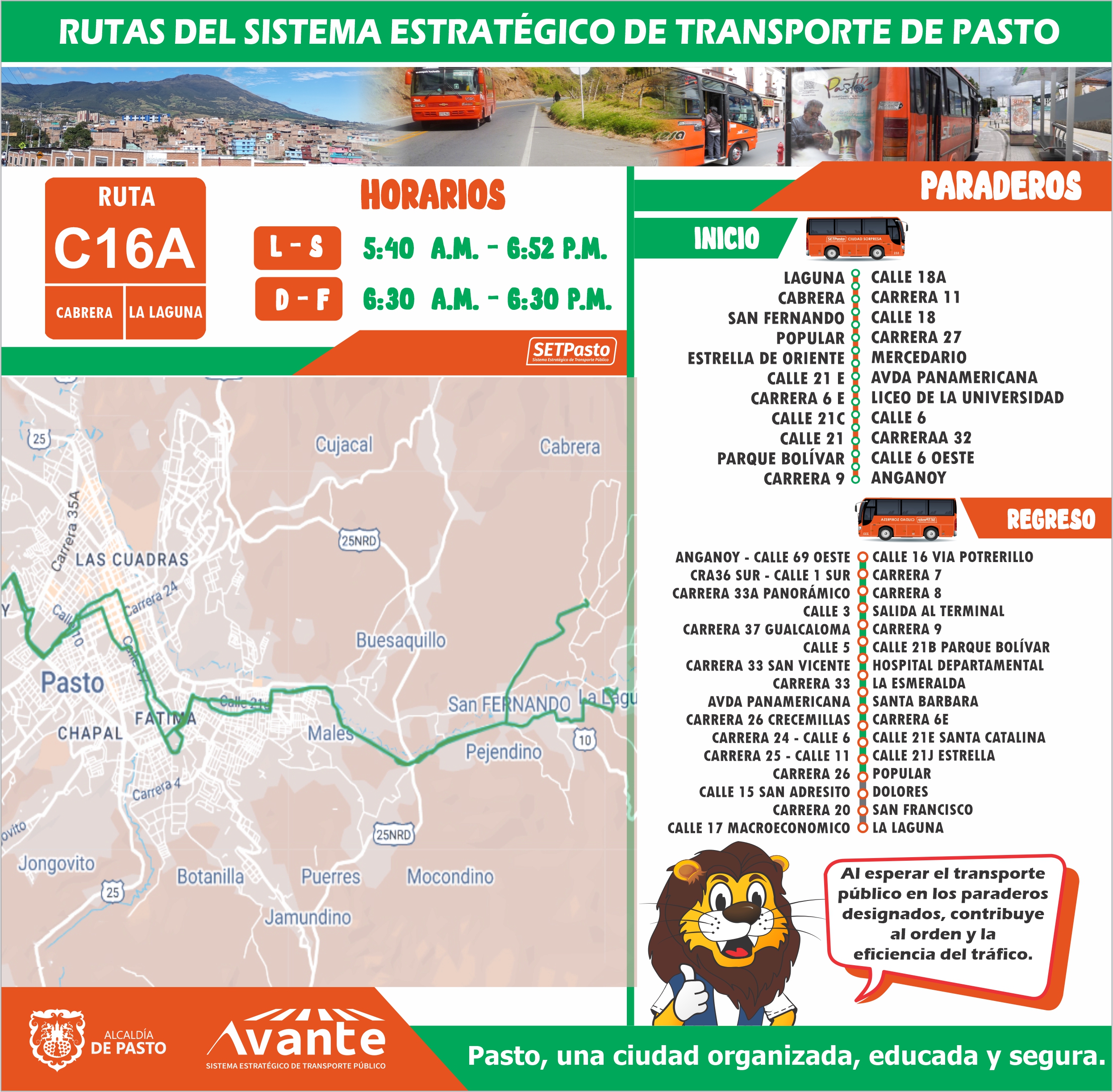 Ruta E1 Inicio Avante